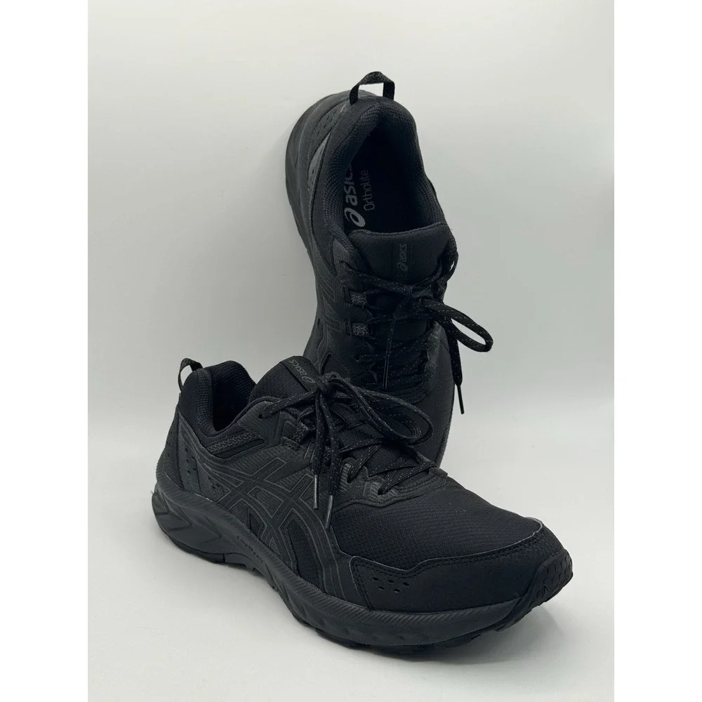 Asics Mens Gel Venture 9 1011B488 Black Running Shoes Sneakers SZ 10 Extra Wide